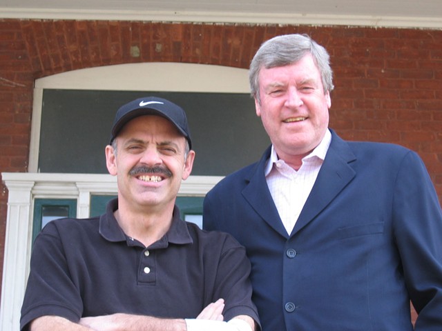 Steve Cormier and Tom Brennan during their days as Burlington radio personalities "Corm and the Coach" - FILE PHOTO
