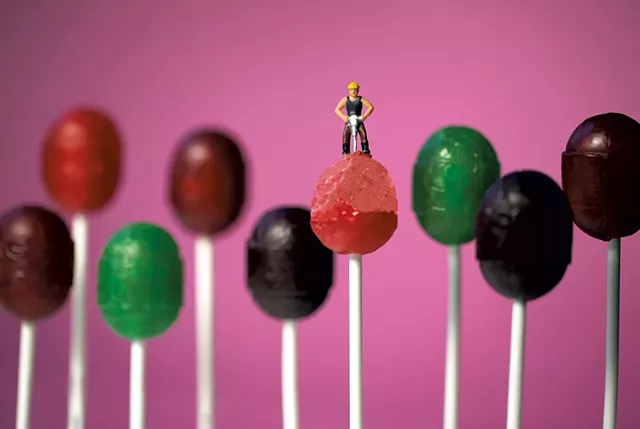 "Blowpop Jackhammer" by Christopher Boffoli - COURTESY OF CHRISTOPHER BOFFOLI