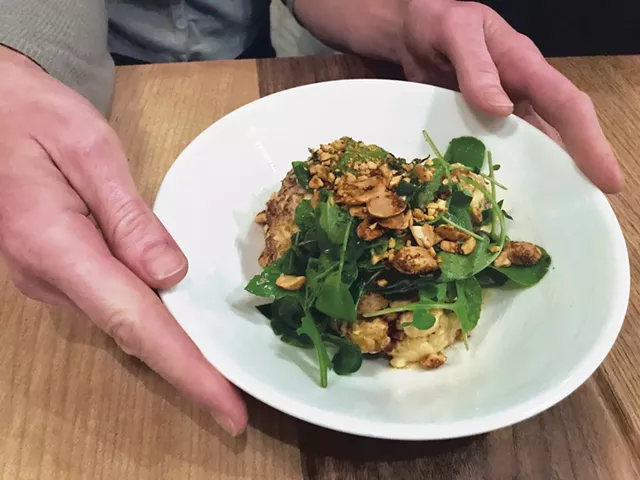 Cauliflower with vadouvan at Pastaga - SUZANNE PODHAIZER