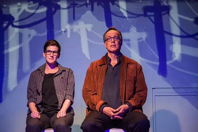 Moira Stone and John Jensen in Fun Home - COURTESY OF LINDSAY RAYMONDJACK