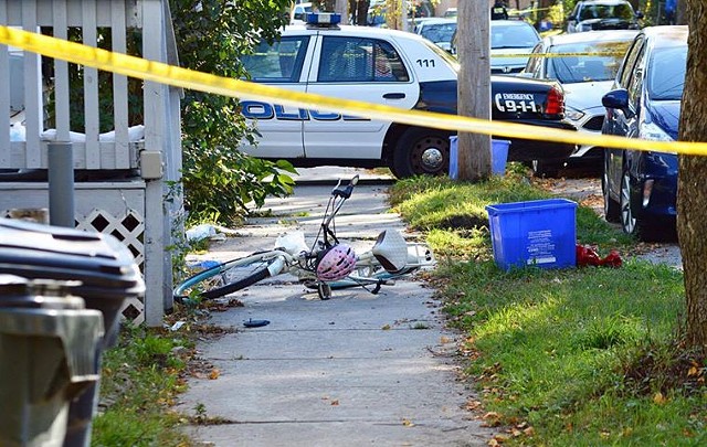 A bike at the crime scene - COURTESY: ALEX CORRIVEAU