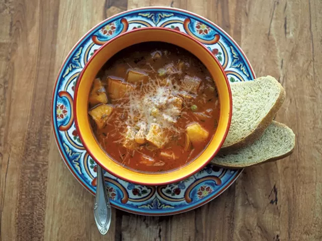 Roasted Vegetable Minestrone Soup - ANDY BRUMBAUGH