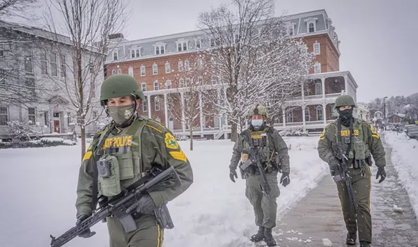 Plenty of Police, but No Protesters, Turn Out at Vermont Statehouse on Sunday