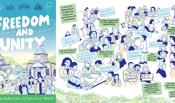 New Center for Cartoon Studies Graphic Guide Explains Vermont's Democracy &mdash; Past, Present and Future