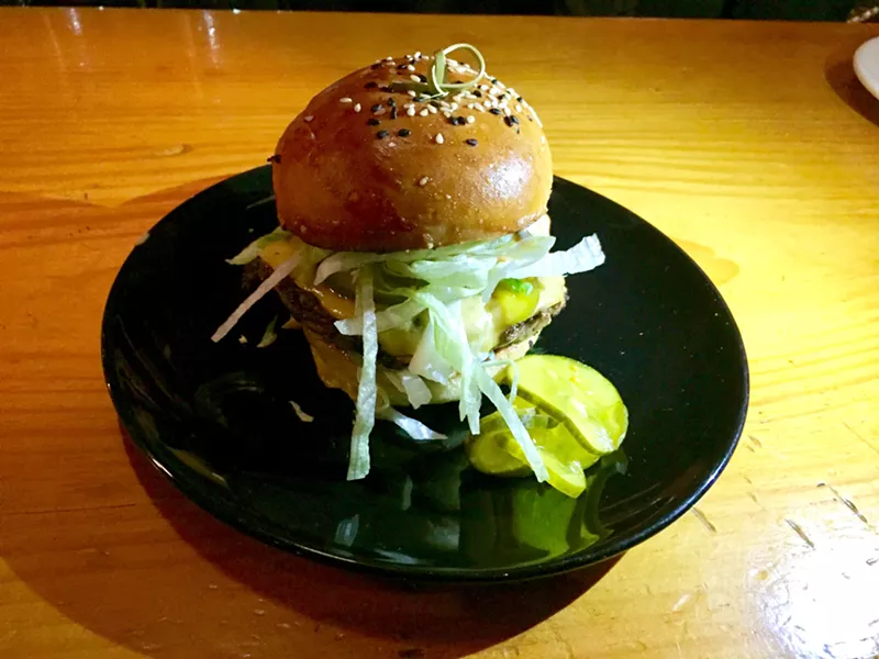 400 burger on the bar - SALLY POLLAK