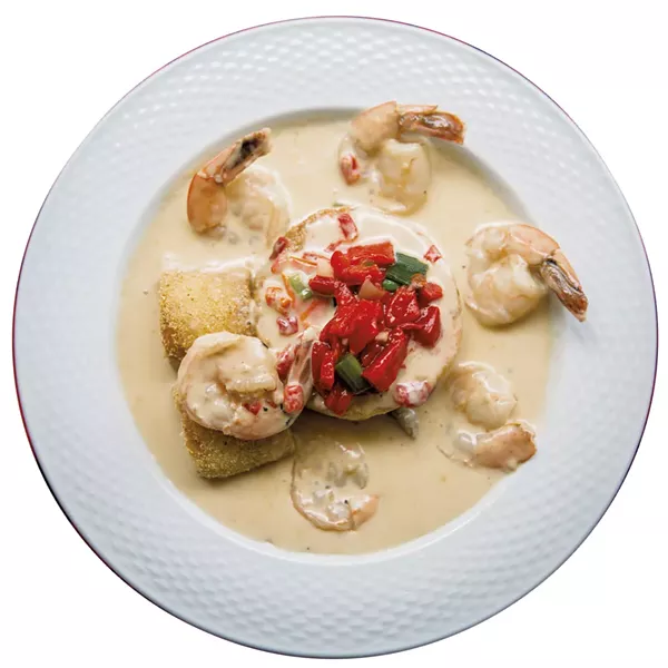 Down Home Kitchen's barbecue shrimp and grits - COURTESY OF DOWN HOME KITCHEN