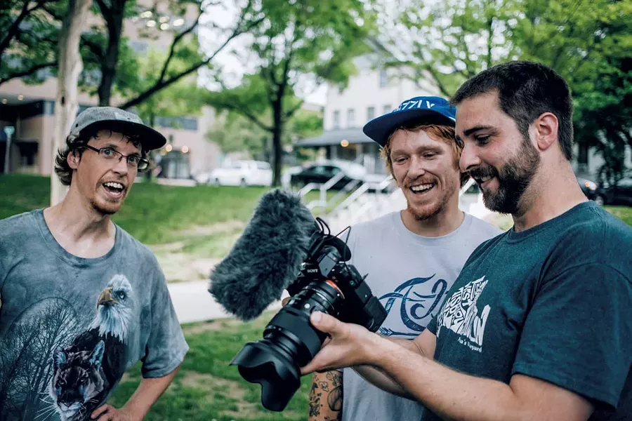 Left to right: Collin Hale, Jordan Maxham and Dan Hopkins - COURTESY OF PETER CIRILLI