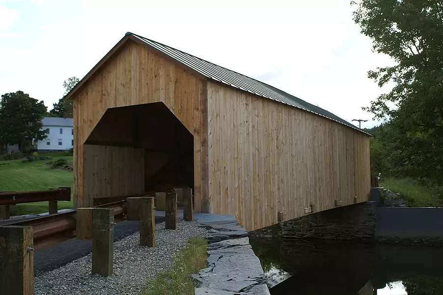 The East Fairfield covered bridge in 2009 - COURTESY OF STEVE BERGERON