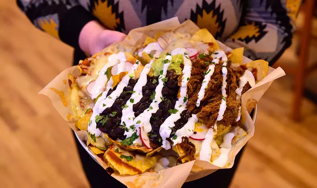 Nachos at Tres Amigos - JEB WALLACE-BRODEUR