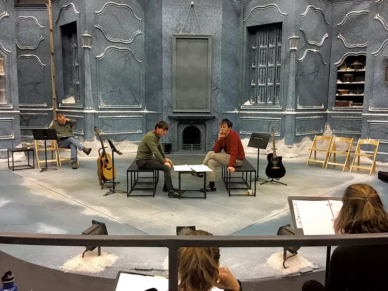 Northern Stage actors in rehearsal for last year's New Works Now festival