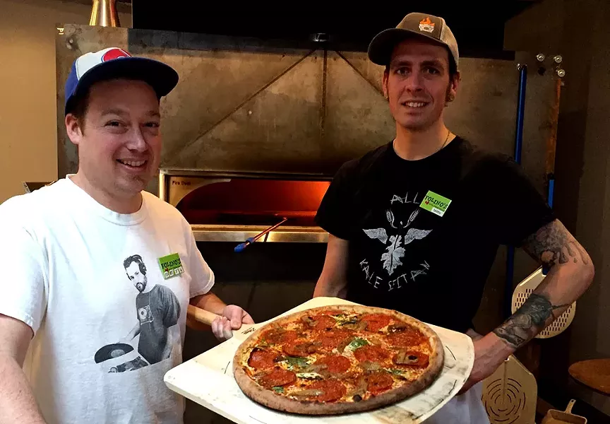 Seth Desrochers (left) and Bobby Seaman at Folino's in Burlington - COURTESY OF FOLIINO'S