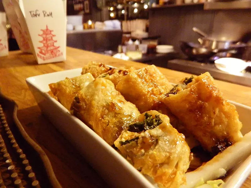 Tofu skin roll - COURTESY OF DYLAN BOISSEY