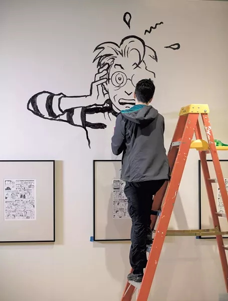 Alison Bechdel painting - PHOTOS COURTESY OF FLEMING MUSEUM