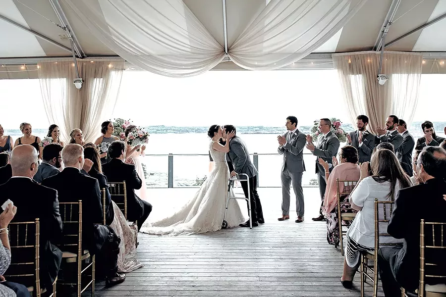 Ryan and Adrienne's wedding - COURTESY OF KHIARA LABRIE