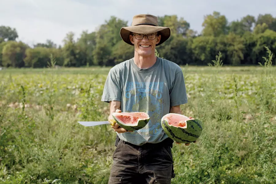 Andy Jones, farm manager of Intervale Community Farm - JESSICA SIPE