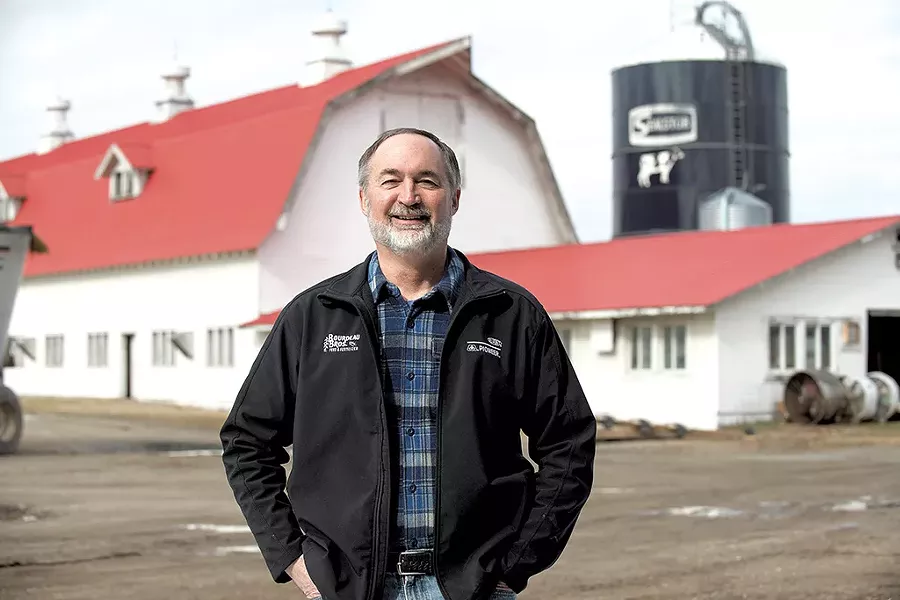 Clark Hinsdale III on his Charlotte farm - CALEB KENNA