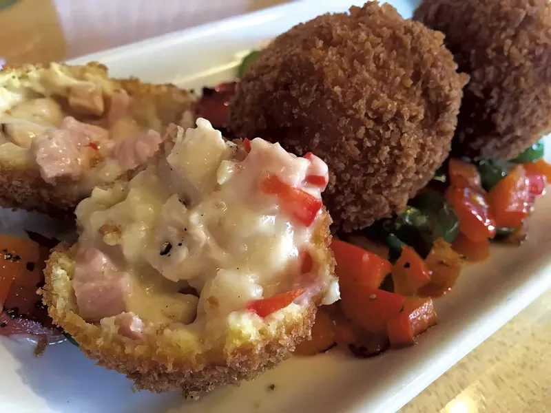 Chicken-and-pork croquettes at Allium - MELISSA PASANEN