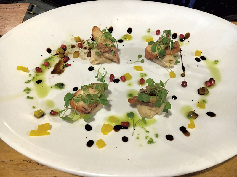 Grilled octopus at 3 Squares Café - CAROLYN SHAPIRO