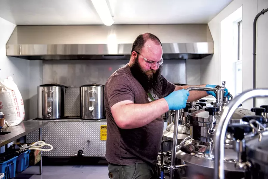 Ethan Freeland in Long Trail Brewing's Farmhouse - COURTESY OF LONG TRAIL BREWING