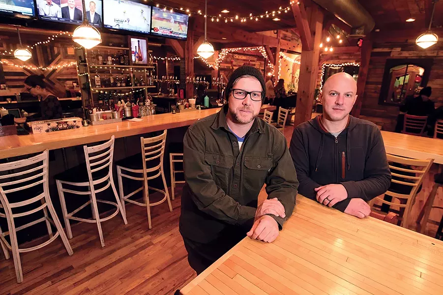 Business partners Mark Frier and Chad Fry - JEB WALLACE-BRODEUR