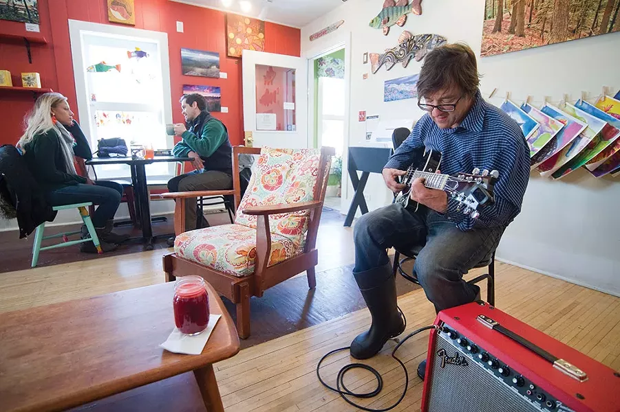 Local musician Karl Miller - JEB WALLACE-BRODEUR