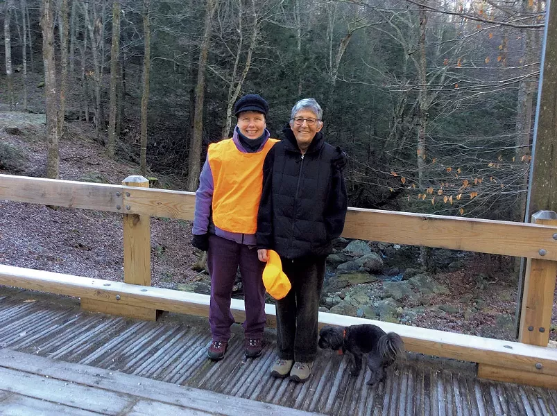 Crow Cohen (right) with wife Pat Hoffmann - COURTESY OF LANI RAVIN