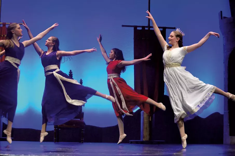 Vermont Youth Dancers performing Castle on the Hill: A Tale of King Arthur - COURTESY OF ROB GROFF