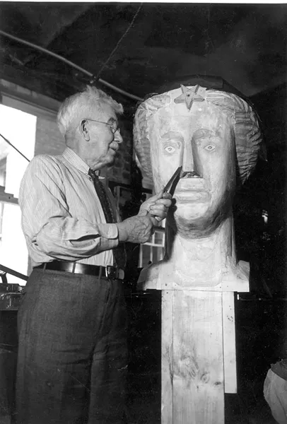 Dwight Dwinnell carving "Ceres II" - COURTESY OF VERMONT HISTORICAL SOCIETY