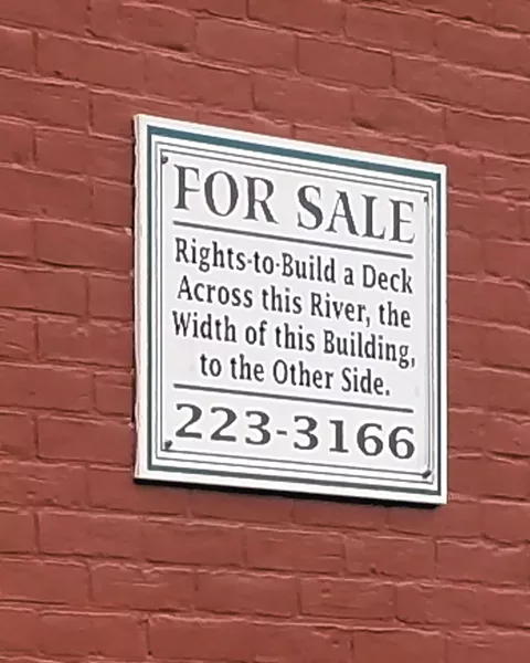 Detail of the "for sale" sign - KEN PICARD