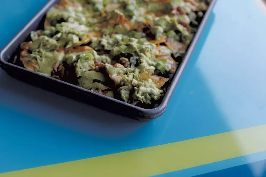 Nachos with chorizo chili - SARAH PRIESTAP