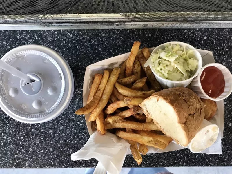 Scallop basket at Joe's Snack Bar - SALLY POLLAK