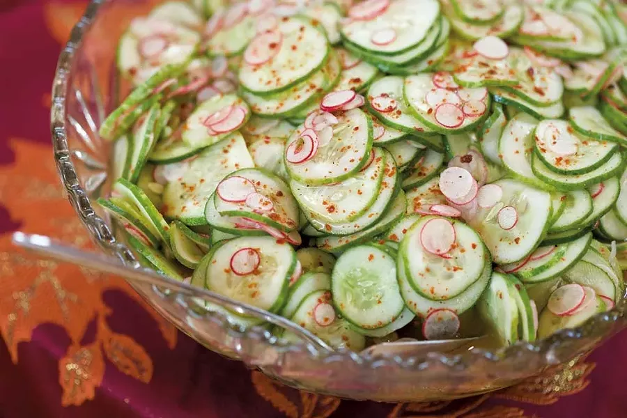 Persian cucumber and radish salad - OLIVER PARINI