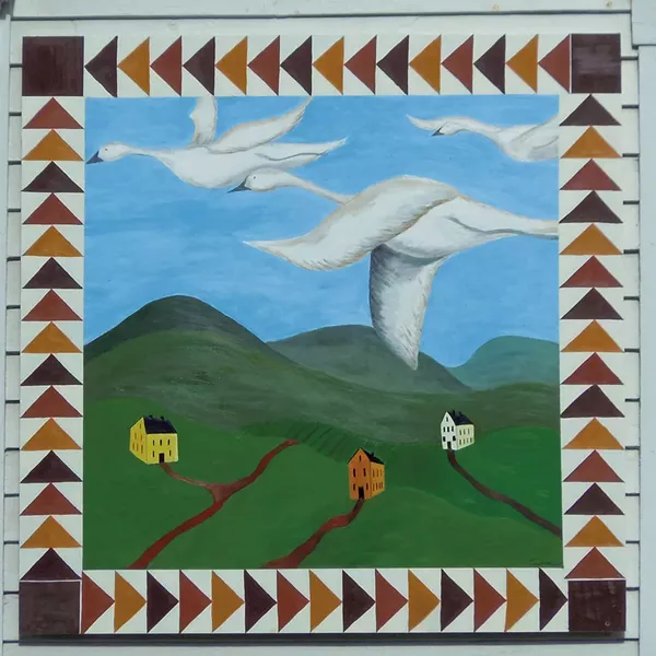 Barn quilt by Julia Pavone - COURTESY OF CHELSEA ARTS COLLECTIVE