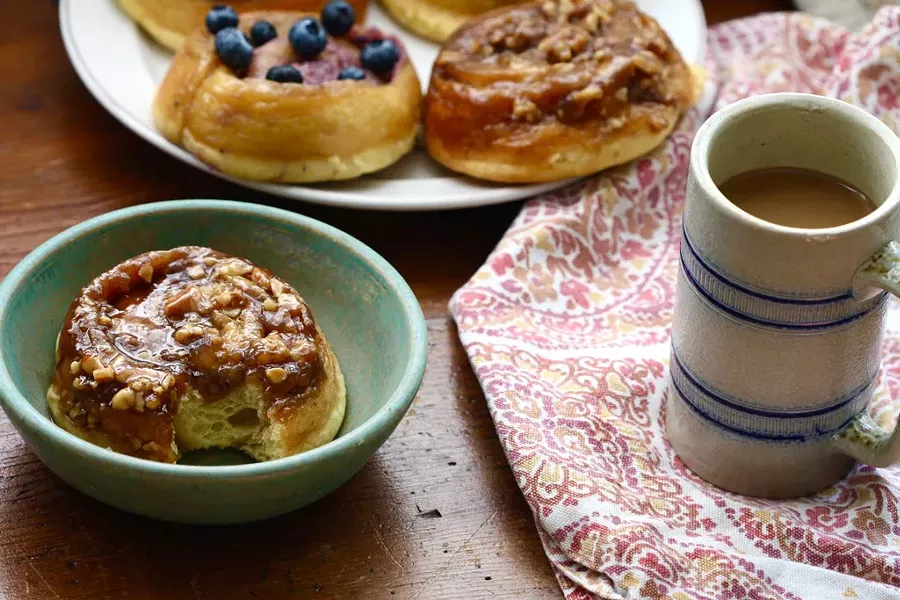 Assorted cinnamon buns by Haymaker Bun - COURTESY OF HAYMAKER BUN