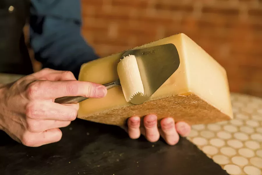 The Cellars at Jasper Hill Farm's Alpha Tolman cheese - OLIVER PARINI