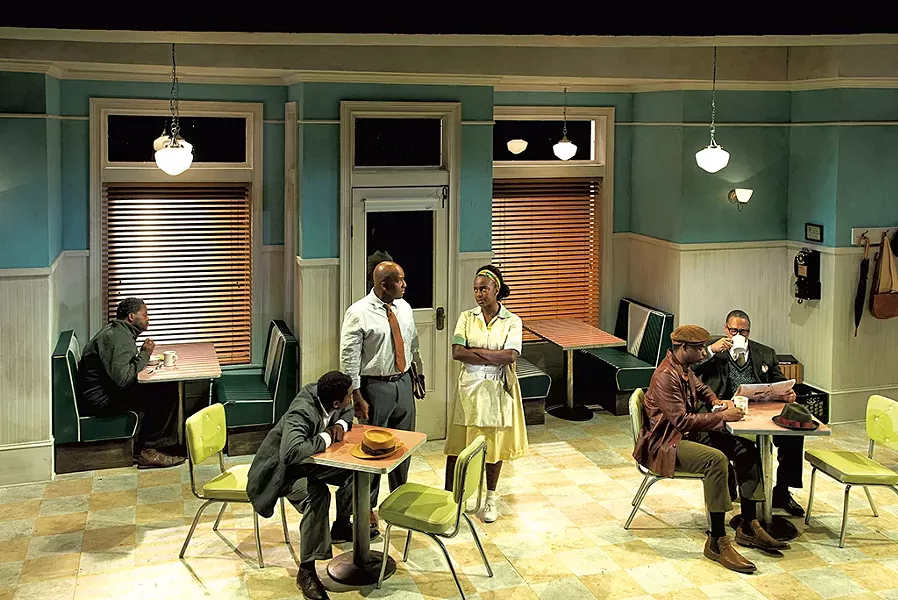 From left: Beethovan Oden, Bernard Gilbert, Raphael Peacock, Eboni Flowers, Cary Hite and Guiesseppe Jones - COURTESY OF HUBERT SCHRIEBL