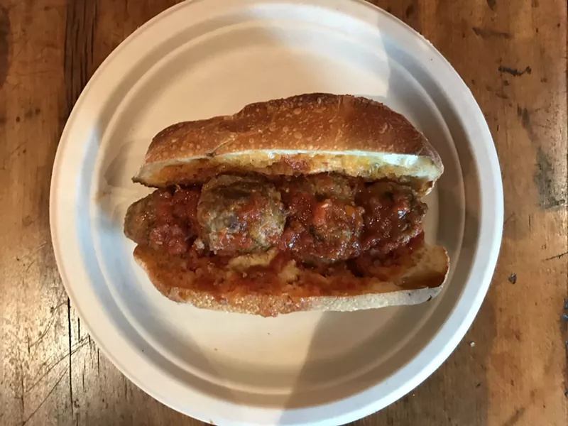 Meatball hero at Philo Ridge Farm - SALLY POLLAK