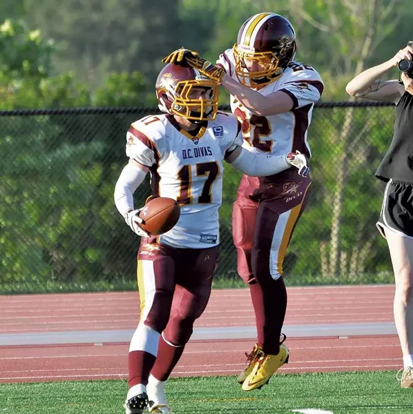 Callie Brownson with the D.C. Divas - COURTESY OF DOUGLAS CHARLAND/D.C. DIVAS FOOTBALL