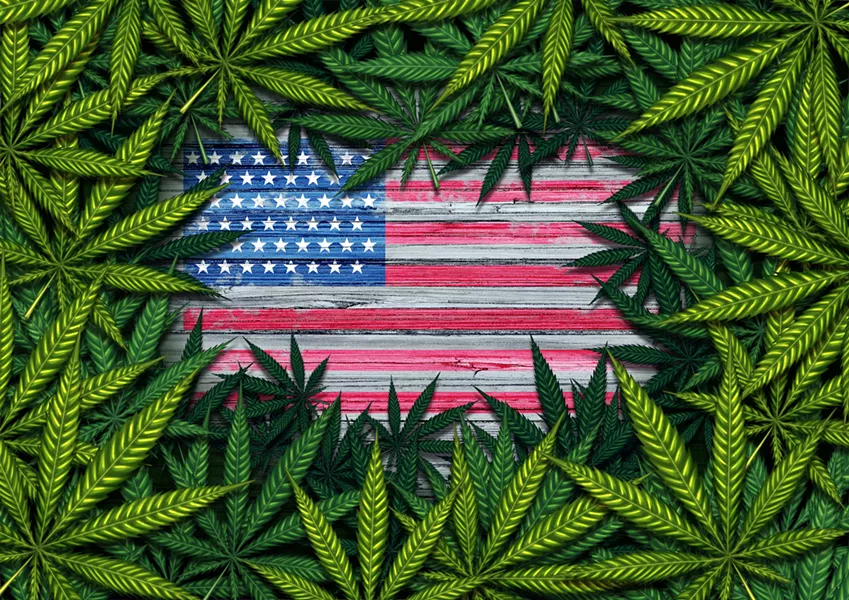 Cannabis is creeping across the country - SKYPIXEL | DREAMSTIME.COM