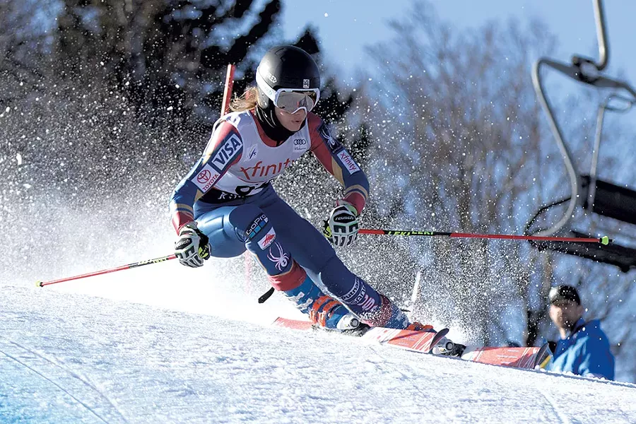 Resi Stiegler at the Xfinity Killington World Cup - COURTESY OF REESE BROWN