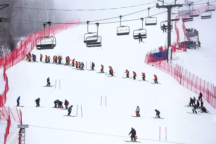Workers slipping the course - FILE: PAUL HOLMES