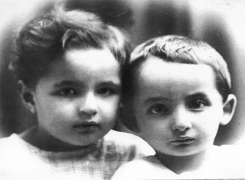 Stella and her twin brother, Lazar (nicknamed Lolek)