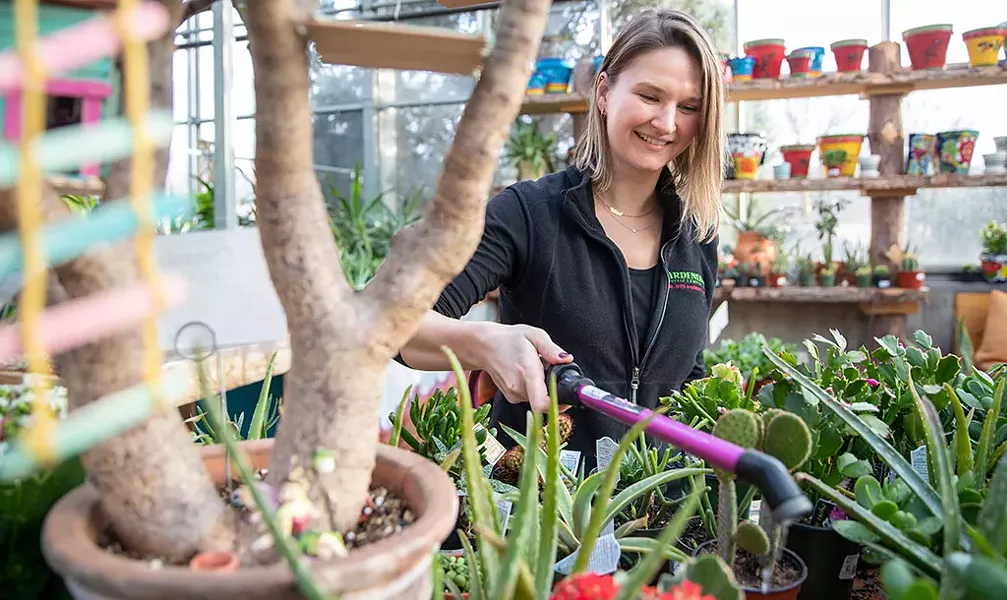 Gardener's Supply greenhouse associate Ellen Bortner - JAMES BUCK