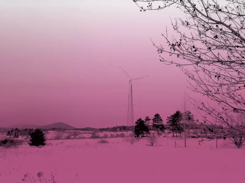 The wind turbine near I-89 - KEN PICARD