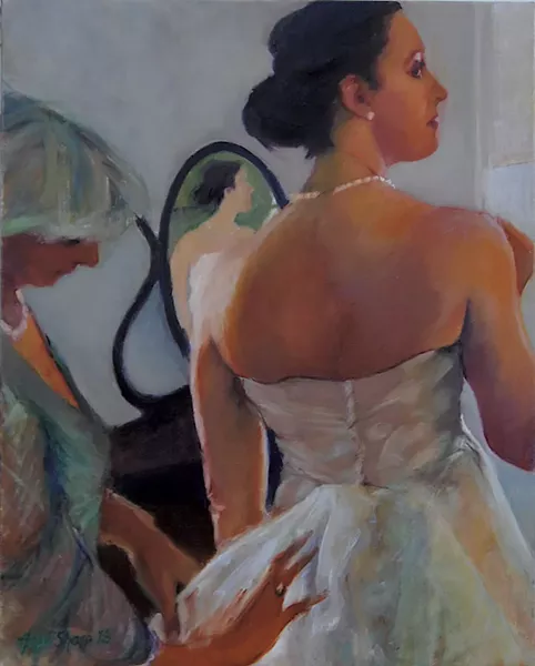 Hope Sharp wedding painting - COURTESY OF HOPE SHARP