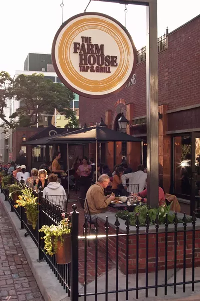 Outdoor dining at the Farmhouse Tap & Grill - FILE: MATTHEW THORSEN