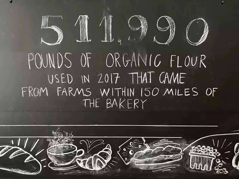 Blackboard at Red Hen Baking Co. - SALLY POLLAK
