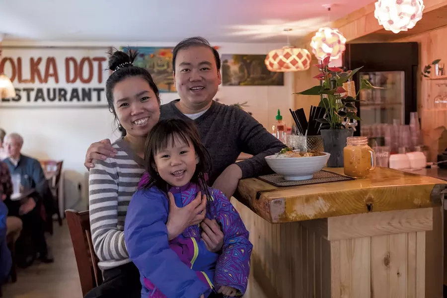 Lay Yi and Sarin Tin and their daughter - TOM MCNEILL