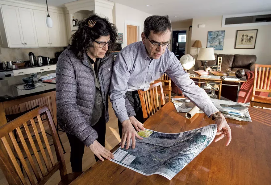 Above: Meg Handler and David Kaminsky in their Hinesburg home - GLENN RUSSELL