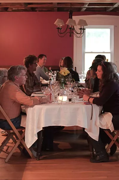 In the dining room at Agricola Farm - HANNAH PALMER EGAN